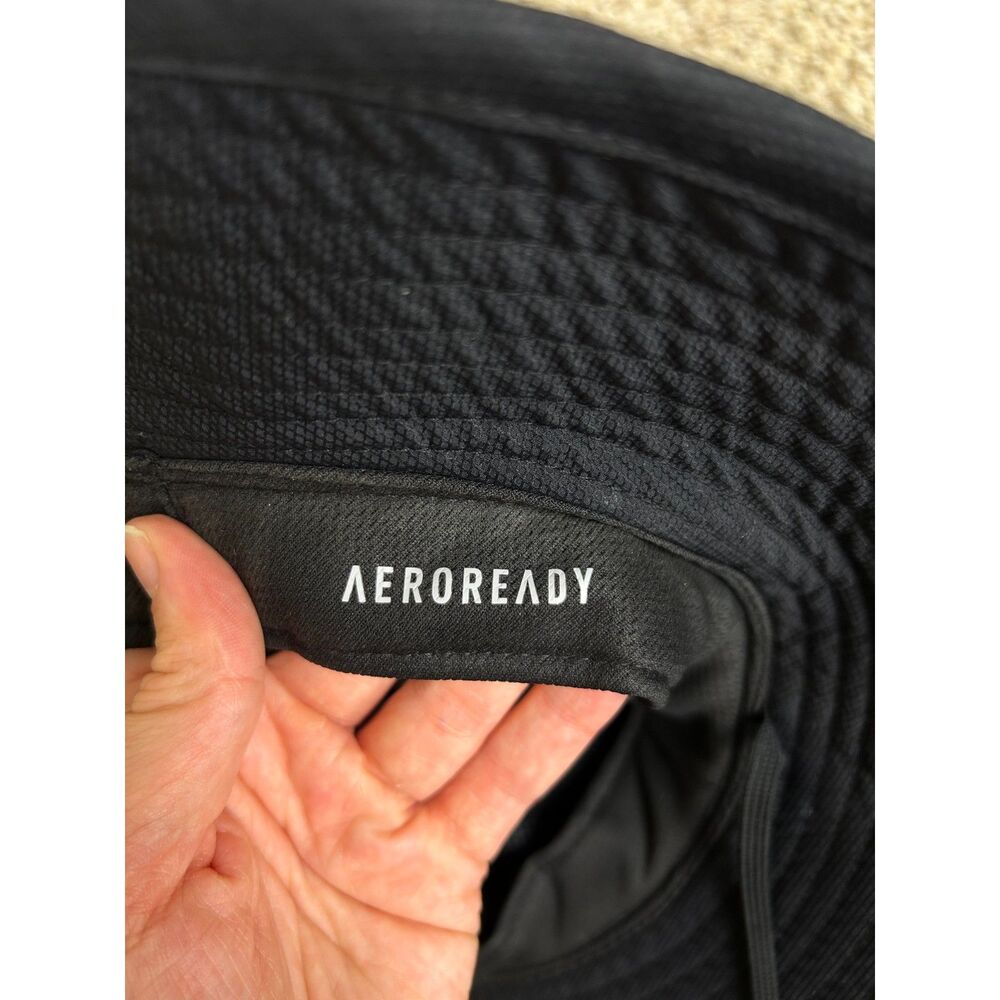 Adidas Hat Mens Black Victory III‎ Aeroready Sun Protect Bucket Hat - Picture 7 of 9